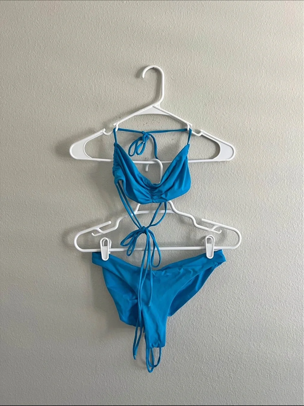 Frankie's Bikinis Bright Blue Tie-Back Two-Piece